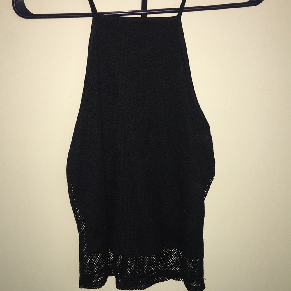 Black halter top